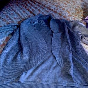 Thick silver sweater